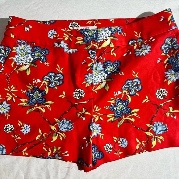 LOFT - RIVIERA FLORAL SHORTS - SIZE 10 - Picture 2 of 5